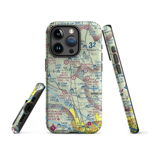 Britts Crosswind Airport (91TE) VFR Sectional  Tough iPhone Case