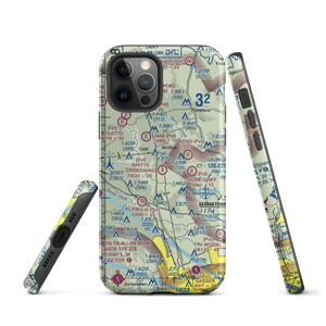 Britts Crosswind Airport (91TE) VFR Sectional  Tough iPhone Case