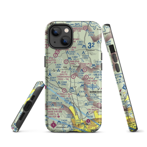 Britts Crosswind Airport (91TE) VFR Sectional  Tough iPhone Case