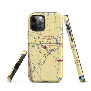 Broadus Airport (00F) VFR Sectional  Tough iPhone Case