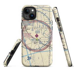 Broken Bow Municipal Airport (BBW) VFR Sectional  Tough iPhone Case