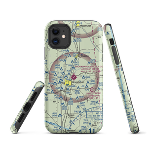 Brookhaven-Lincoln County Airport (1R7) VFR Sectional  Tough iPhone Case