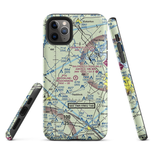 Brookline - Meadowmere Airport (9GA6) VFR Sectional  Tough iPhone Case