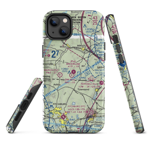 Brookline Airport (NH16) VFR Sectional  Tough iPhone Case