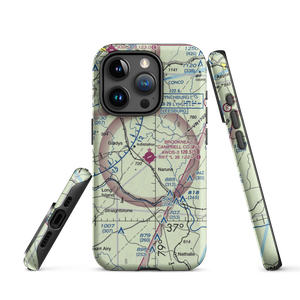 Brookneal/Campbell County Airport (0V4) VFR Sectional  Tough iPhone Case