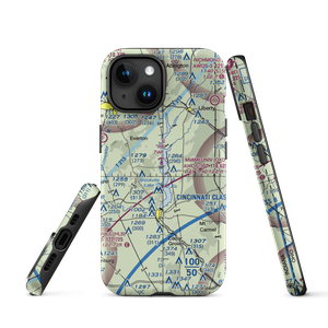 Brookville Reservoir Seaplane Base (12I) VFR Sectional  Tough iPhone Case