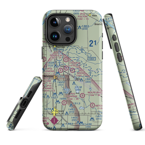 Brown Airstrip (OK81) VFR Sectional  Tough iPhone Case