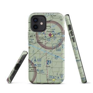 Brown Truck Sales Airport (1IA0) VFR Sectional  Tough iPhone Case