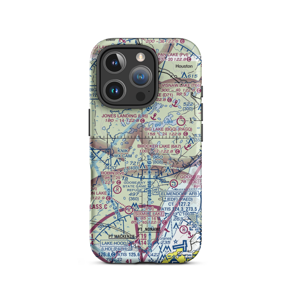 Brown's Homestead Airport (95AK) VFR Sectional  Tough iPhone Case iPhone 16 Pro model shown