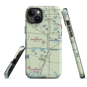 Brownsberger Airport (MO75) VFR Sectional  Tough iPhone Case