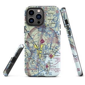 Brunswick Golden Isles Airport (BQK) VFR Sectional  Tough iPhone Case