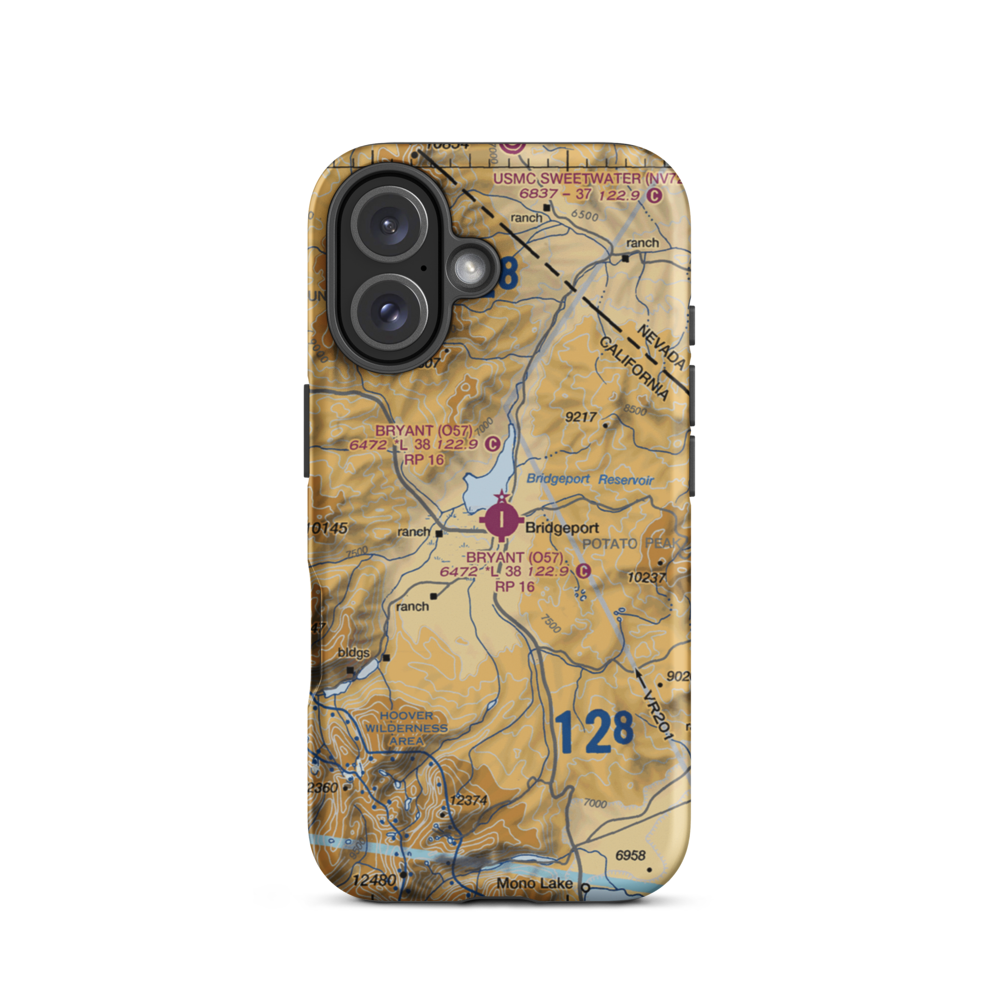 Bryant Field (O57) VFR Sectional  Tough iPhone Case iPhone 16 model shown