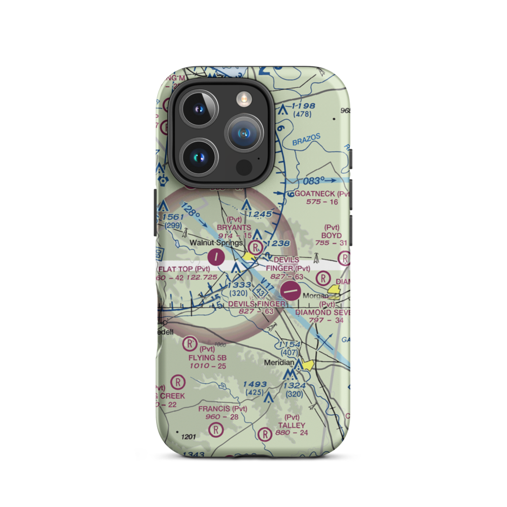 Bryant's Landing Airport (TS03) VFR Sectional  Tough iPhone Case iPhone 16 Pro model shown