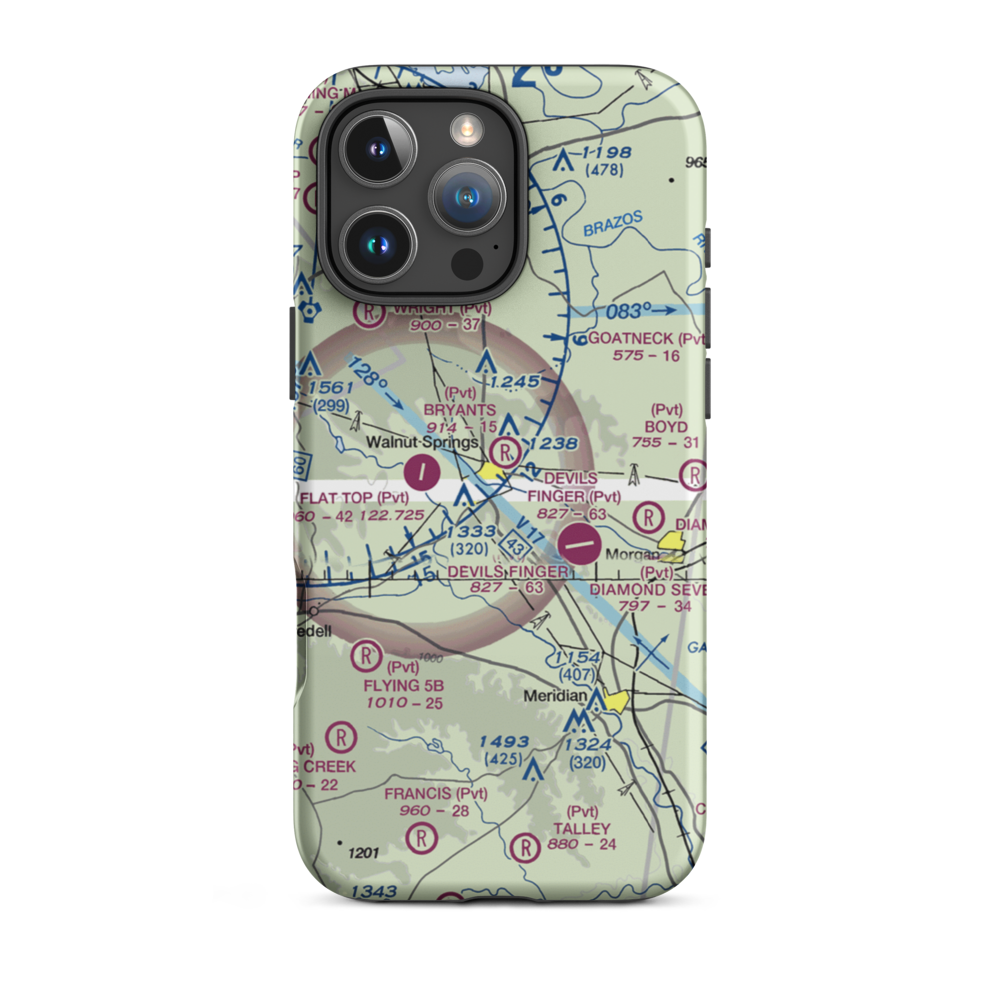 Bryant's Landing Airport (TS03) VFR Sectional  Tough iPhone Case iPhone 16 Pro Max model shown