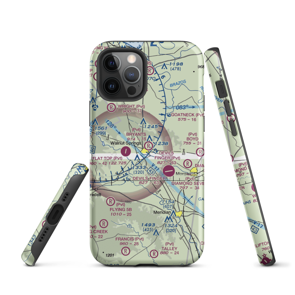 Bryant's Landing Airport (TS03) VFR Sectional  Tough iPhone Case iPhone 12 Pro model shown