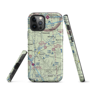 Buck Knob Airport (WI74) VFR Sectional  Tough iPhone Case
