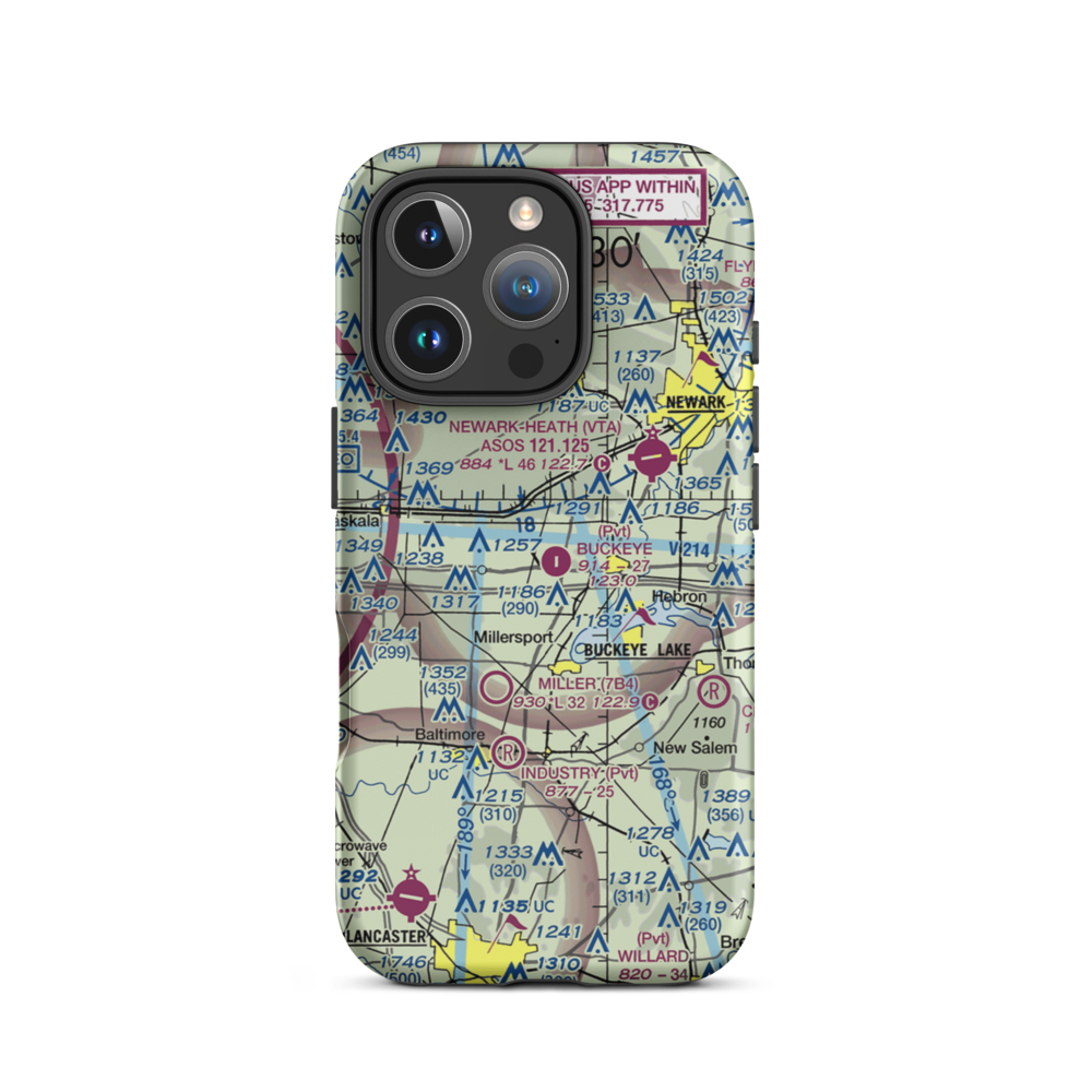 Buckeye Executive Airport (9OA5) VFR Sectional  Tough iPhone Case iPhone 16 Pro model shown