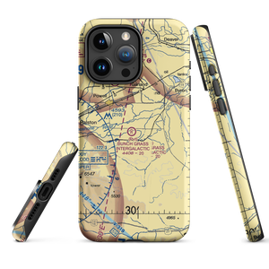 Bunch Grass Intergalactic Airport (WY15) VFR Sectional  Tough iPhone Case