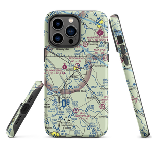 Bunkie Flying Service Airport (2LA4) VFR Sectional  Tough iPhone Case