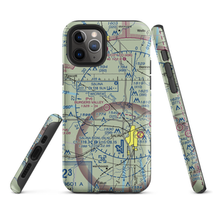 Burger's Valley Airport (58KS) VFR Sectional  Tough iPhone Case