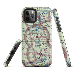 Burke County Airport (BXG) VFR Sectional  Tough iPhone Case