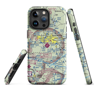 Burlington Alamance Regional Airport (BUY) VFR Sectional  Tough iPhone Case