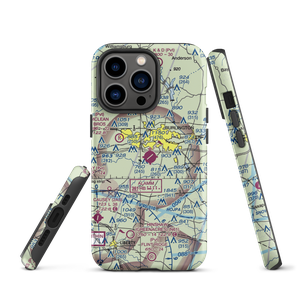 Burlington Alamance Regional Airport (BUY) VFR Sectional  Tough iPhone Case