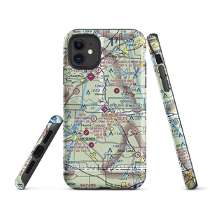 Burlington Municipal Airport (BUU) VFR Sectional  Tough iPhone Case