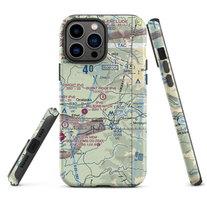 Burnt Ridge Airstrip (WN74) VFR Sectional  Tough iPhone Case