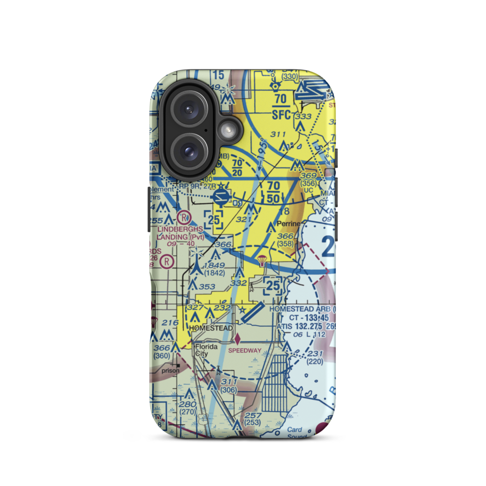 Burrs Strip (14FA) VFR Sectional  Tough iPhone Case iPhone 16 model shown
