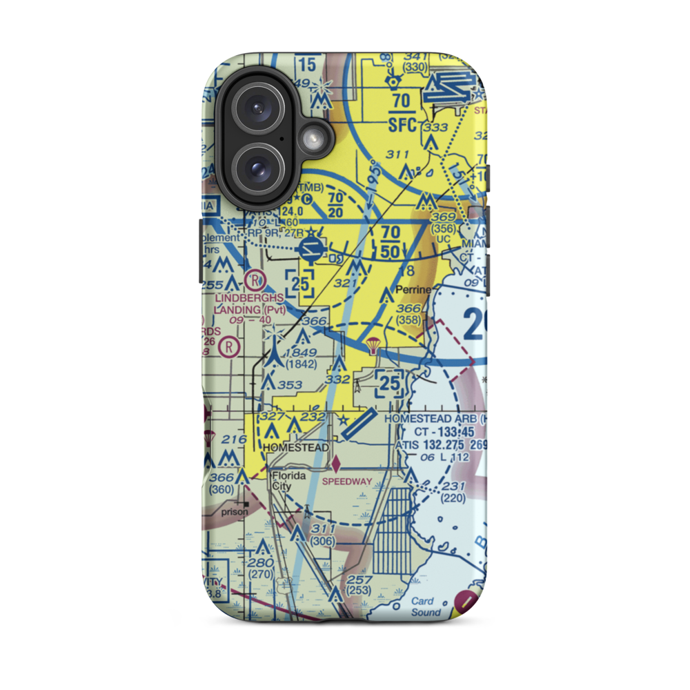 Burrs Strip (14FA) VFR Sectional  Tough iPhone Case iPhone 16 Plus model shown