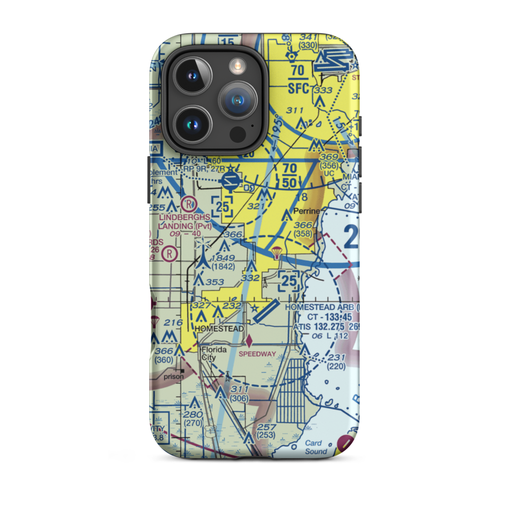 Burrs Strip (14FA) VFR Sectional  Tough iPhone Case iPhone 16 Pro Max model shown
