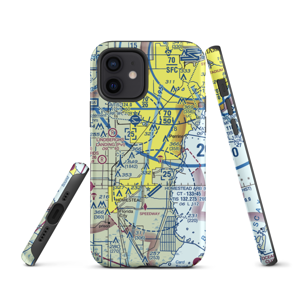 Burrs Strip (14FA) VFR Sectional  Tough iPhone Case iPhone 12 model shown