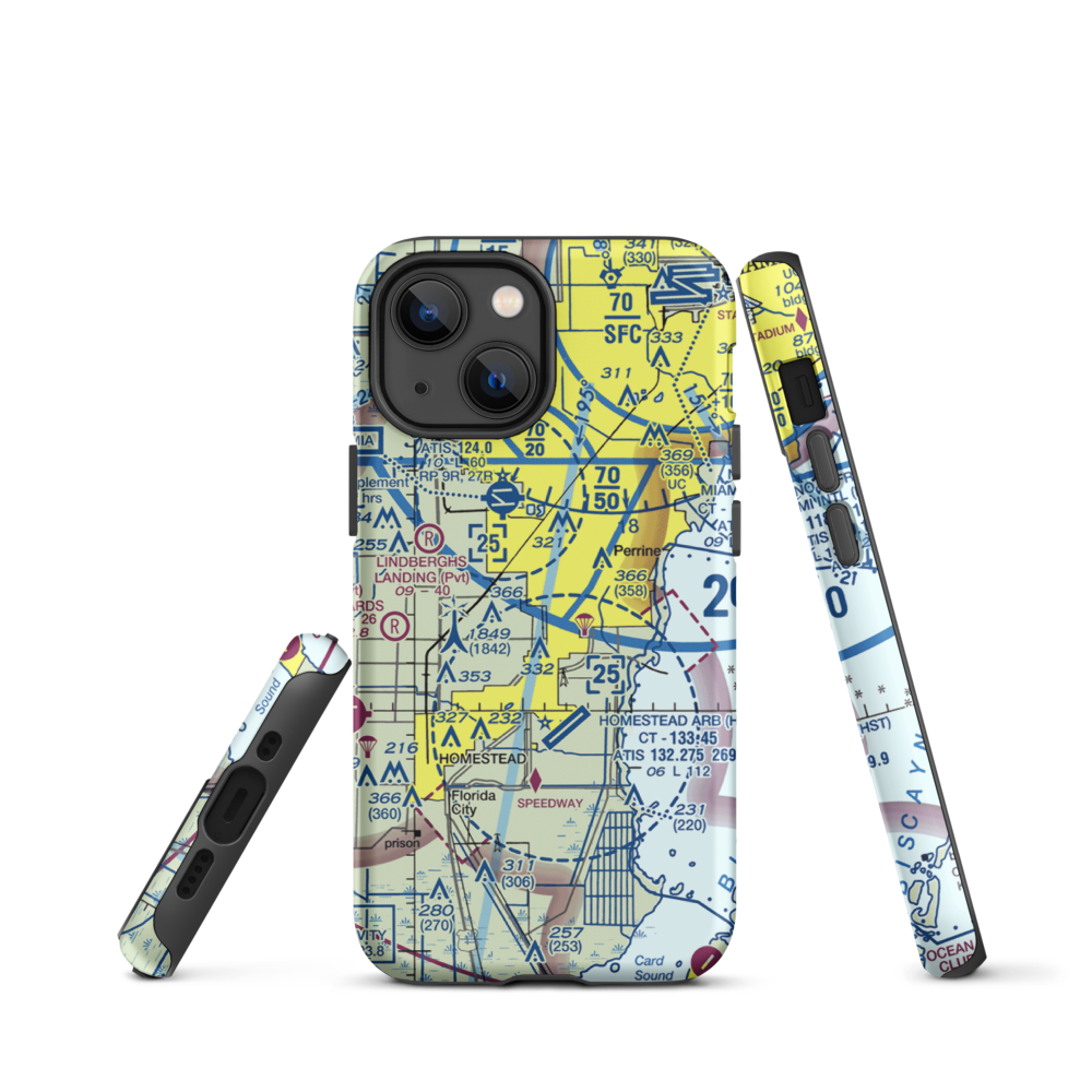 Burrs Strip (14FA) VFR Sectional  Tough iPhone Case iPhone 13 mini model shown
