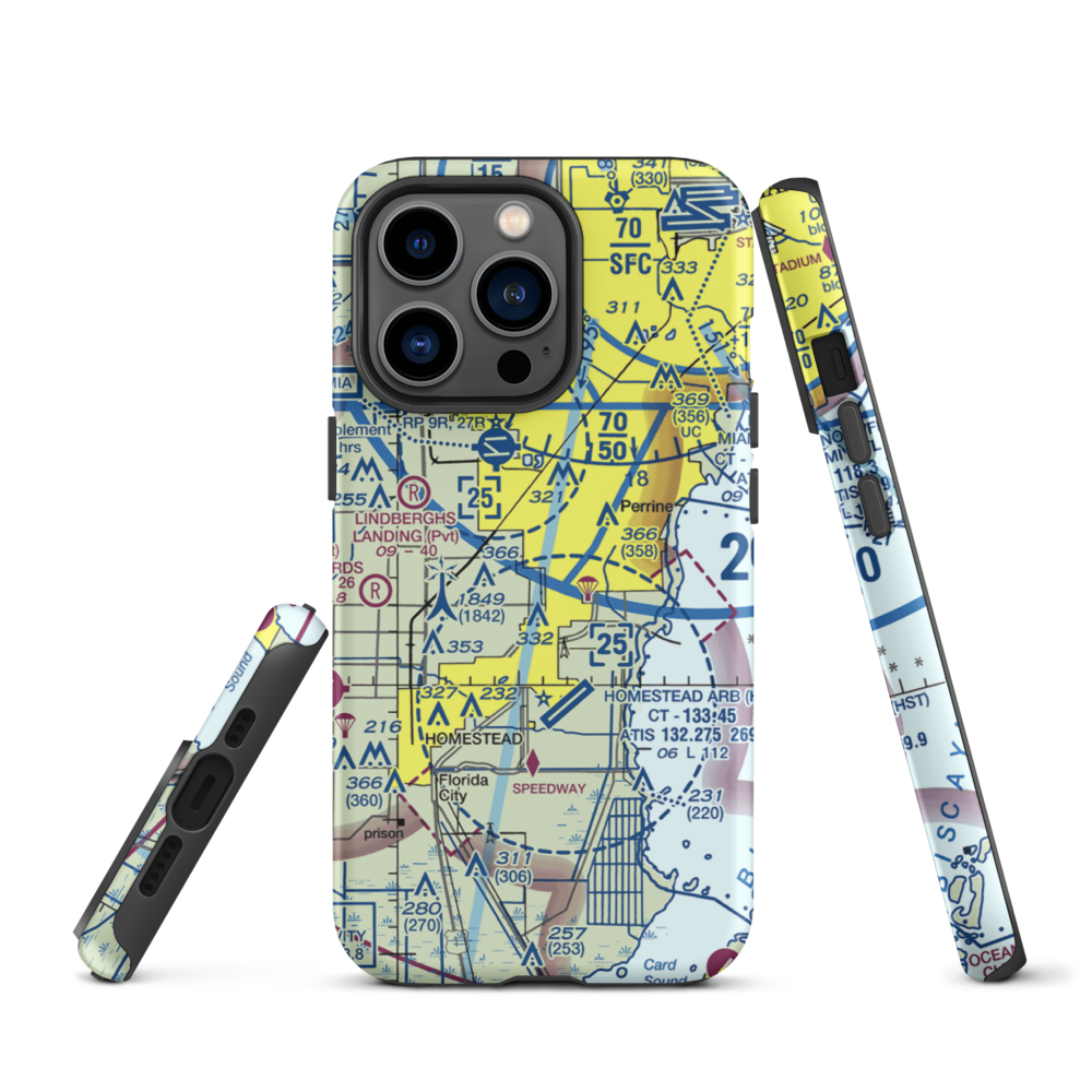 Burrs Strip (14FA) VFR Sectional  Tough iPhone Case iPhone 13 Pro model shown