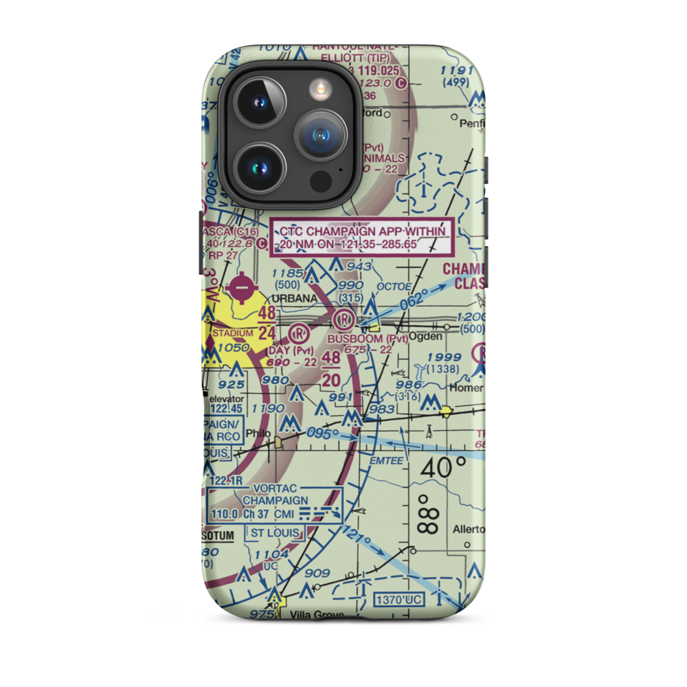 Busboom RLA Restricted Landing Area (0LL5) VFR Sectional  Tough iPhone Case iPhone 16 Pro Max model shown