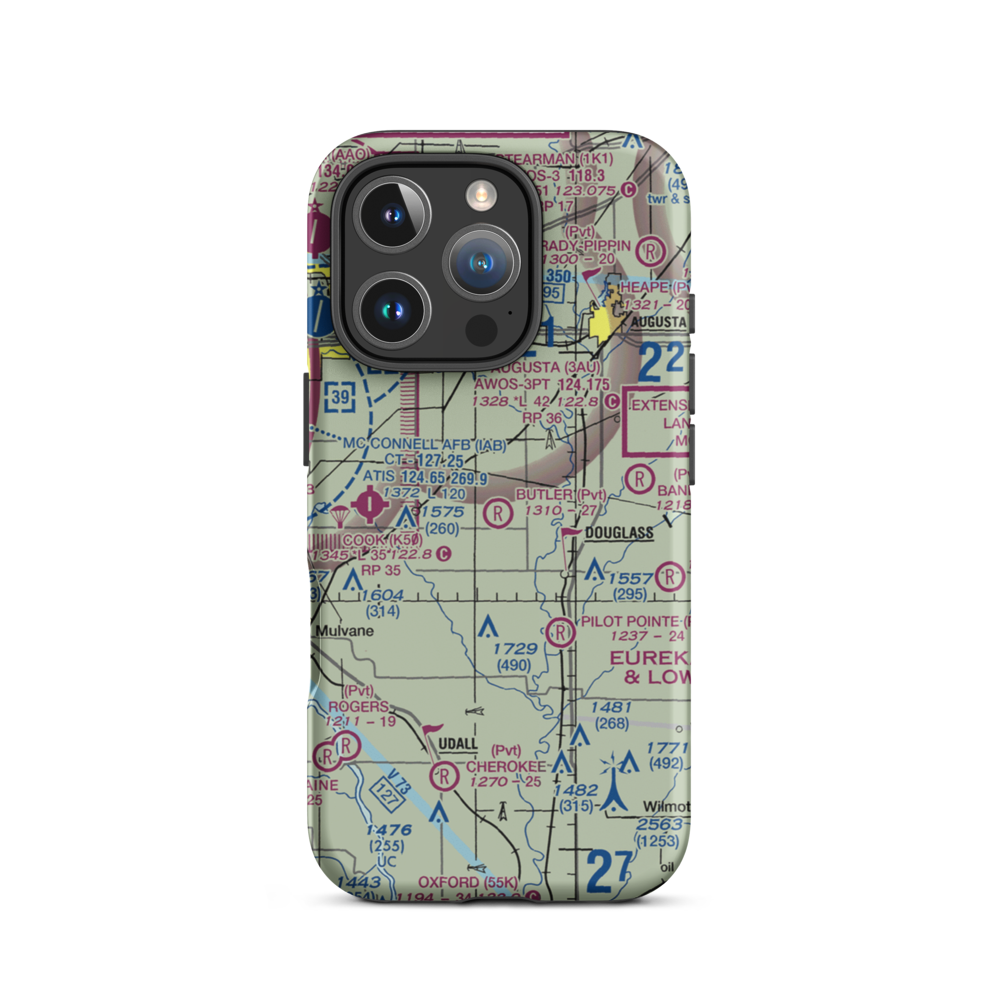 Butler Airpark (4KS7) VFR Sectional  Tough iPhone Case iPhone 16 Pro model shown