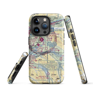 Butte Municipal Airport (AK1) VFR Sectional  Tough iPhone Case