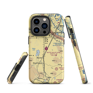 Butte Valley Airport (A32) VFR Sectional  Tough iPhone Case