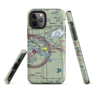 Button Airport (SN67) VFR Sectional  Tough iPhone Case