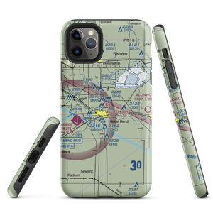 Button Airport (SN67) VFR Sectional  Tough iPhone Case