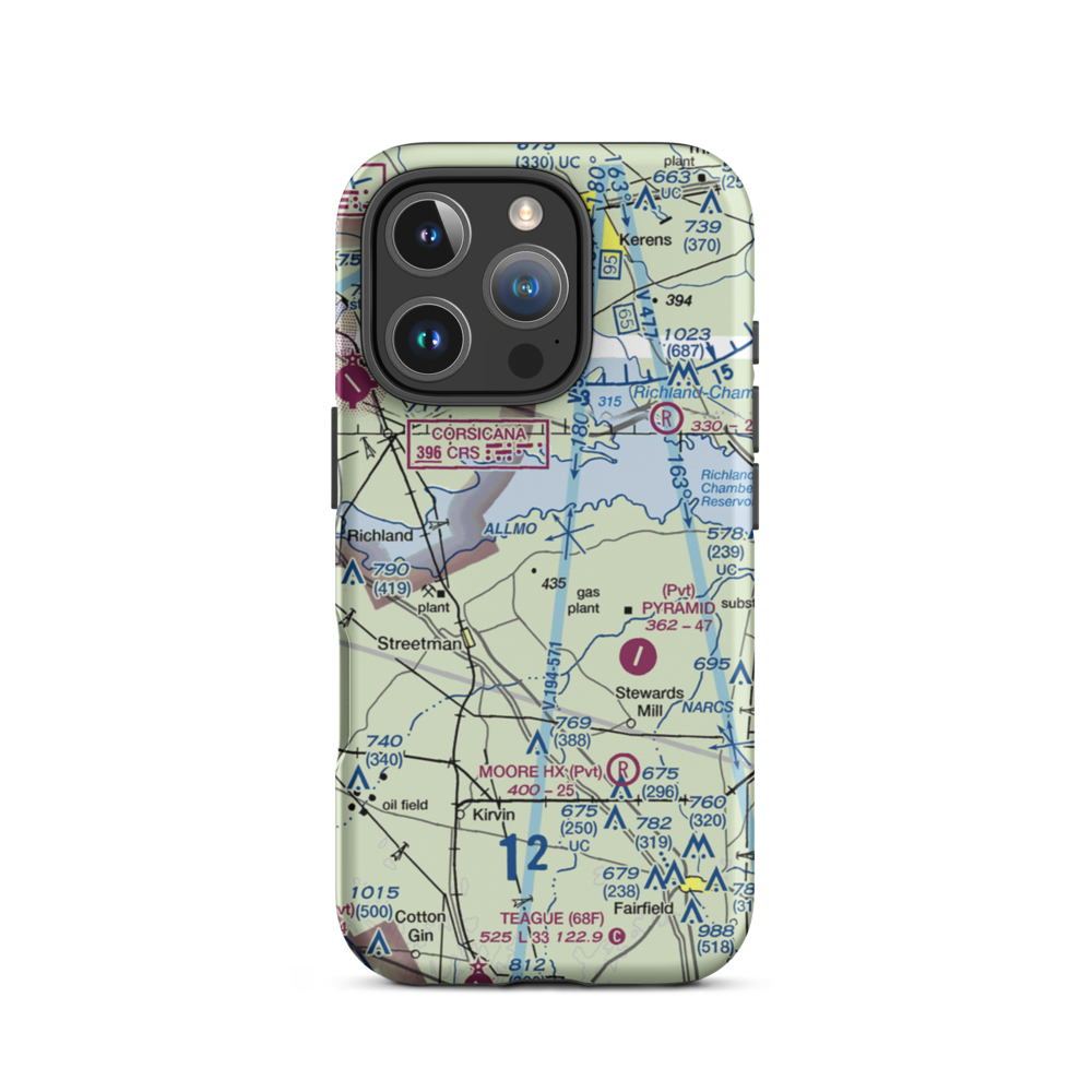 Byrt Airport (5XS9) VFR Sectional  Tough iPhone Case iPhone 16 Pro model shown