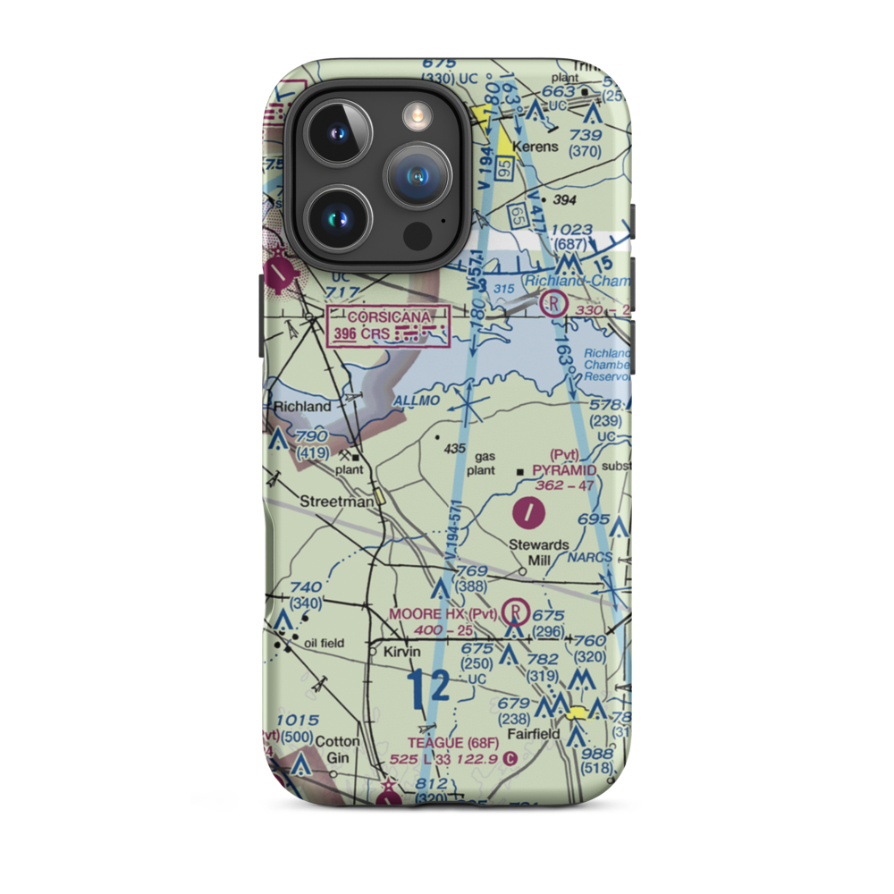 Byrt Airport (5XS9) VFR Sectional  Tough iPhone Case iPhone 16 Pro Max model shown