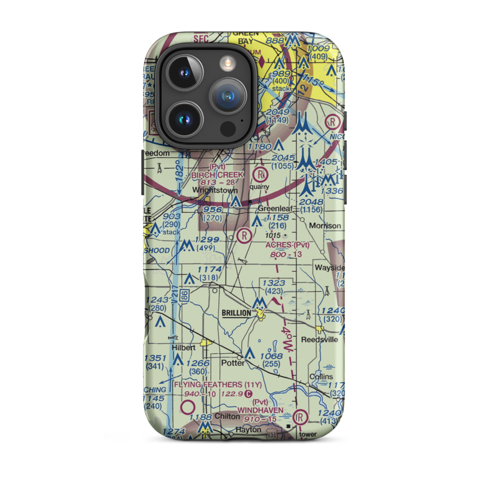 C. R. Acres Airport (2WS3) VFR Sectional  Tough iPhone Case iPhone 16 Pro Max model shown