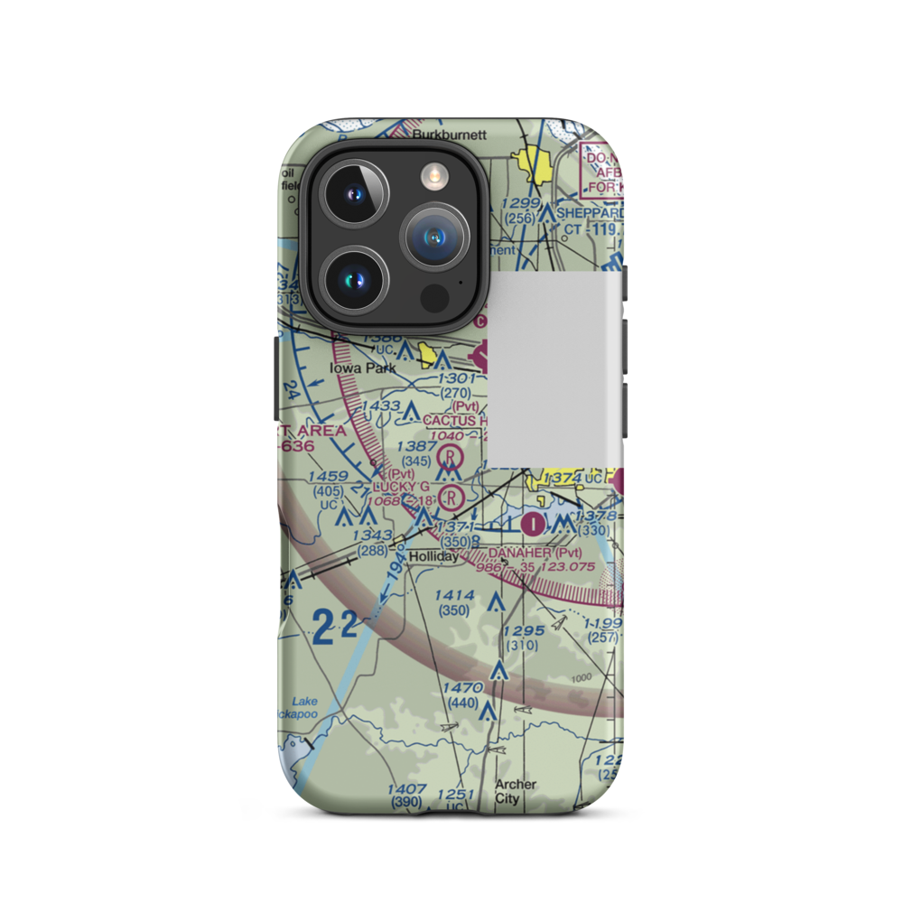 Cactus Hill Airport (29TA) VFR Sectional  Tough iPhone Case iPhone 16 Pro model shown