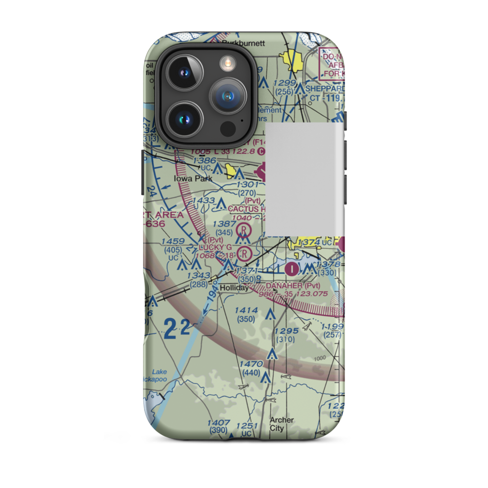 Cactus Hill Airport (29TA) VFR Sectional  Tough iPhone Case iPhone 16 Pro Max model shown