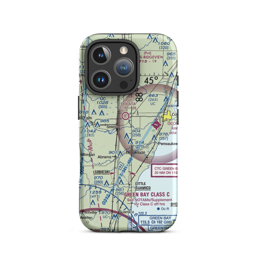 Cain's Field (WS72) VFR Sectional  Tough iPhone Case iPhone 16 Pro model shown