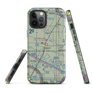 Caldwell Municipal Airport (01K) VFR Sectional  Tough iPhone Case