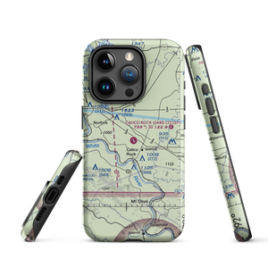 Calico Rock Izard County Airport (37T) VFR Sectional  Tough iPhone Case