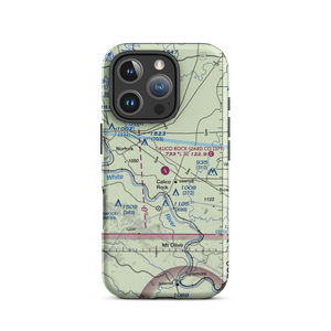 Calico Rock Izard County Airport (37T) VFR Sectional  Tough iPhone Case